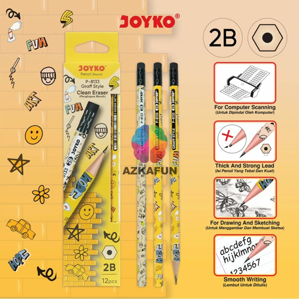 

Pensil 2B Joyko P-8133 - pensil joyko