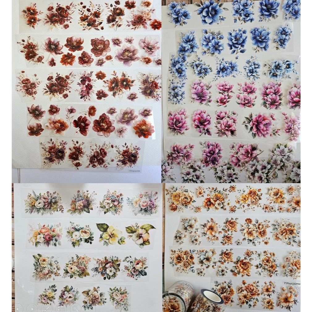 

[NEW] 71Poysjournal Flower Series PET Tape Sample - Batch 4 (2024)