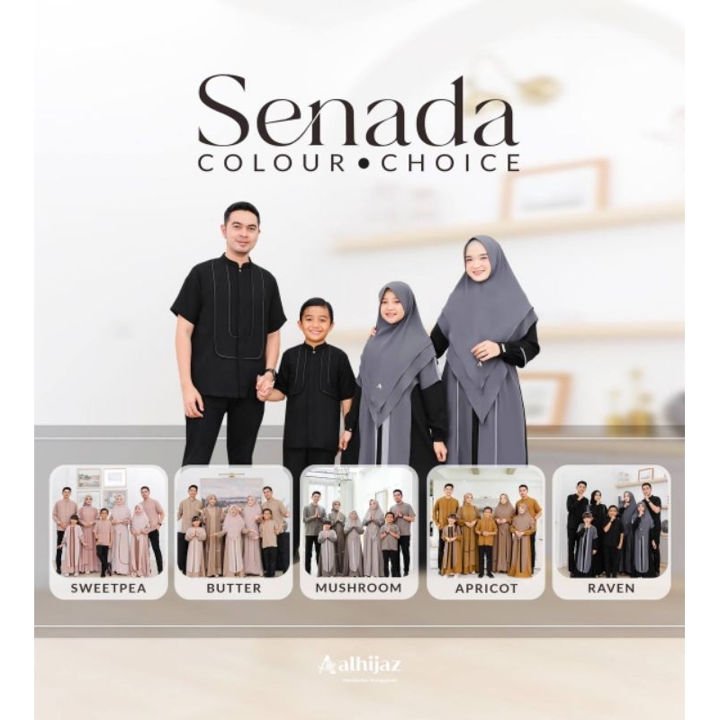 Gamis Sarimbit Senada by Alhijaz (Gamis Mom Only) Baju Lebaran Idul Adha Idul Fitri Busana Muslimah 