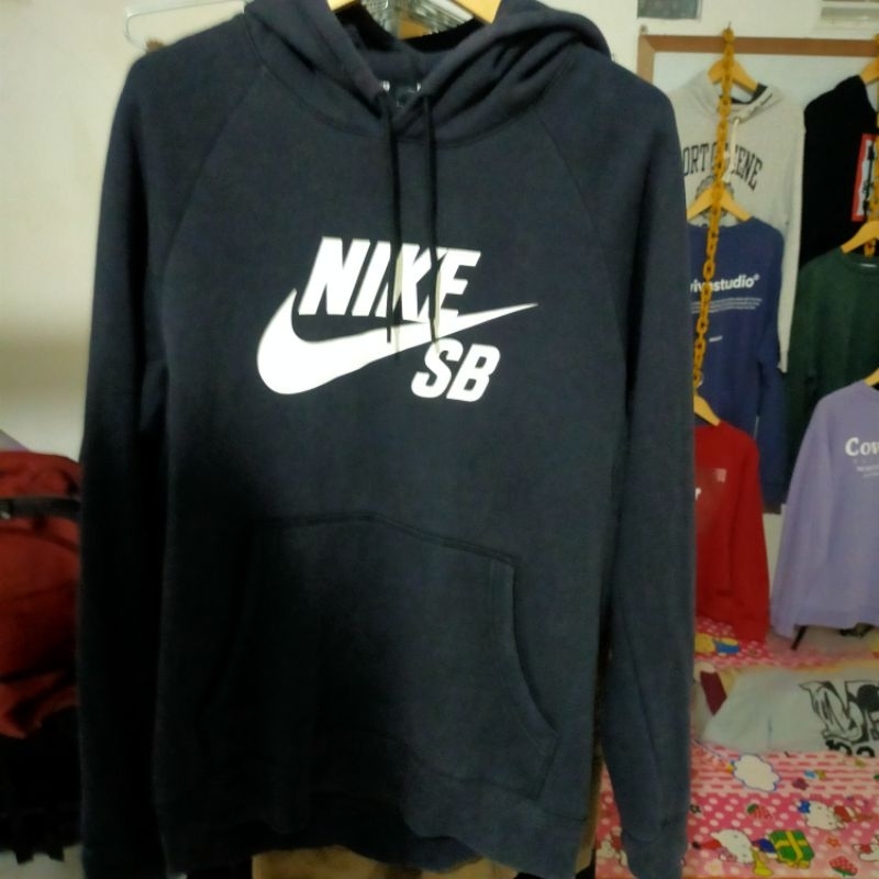 hoodie Nike SB warna hitam woosh size XL
