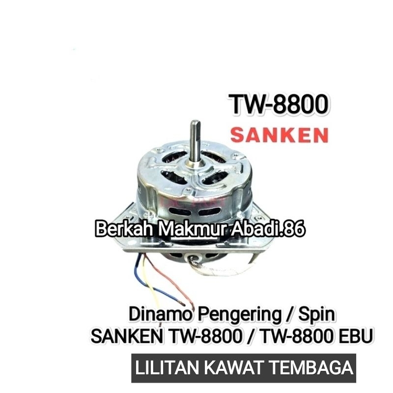 Dinamo Pengering Mesin Cuci SANKEN TW-8800 / TW 8800 ebu Mesin Dinamo Spin / Pengering Mesin Sanken 