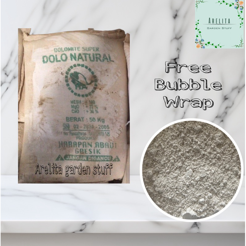 Pupuk Dolomite mesh 100 Super REPACK 1kg