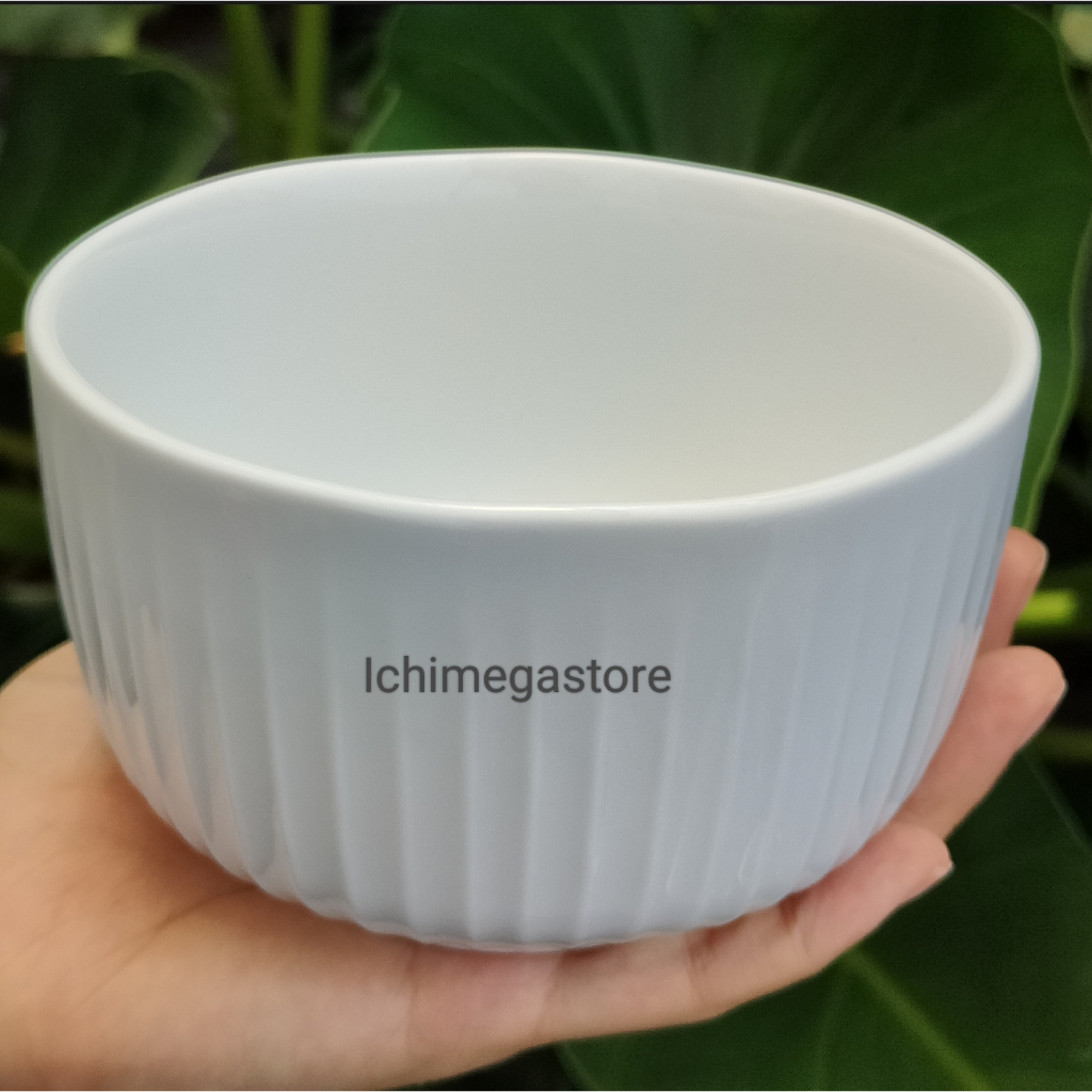 ICHIMEGASTORE Mangkok Keramik Putih Mangkuk Ceramic Bowl Ramekin Bowl Aesthetic