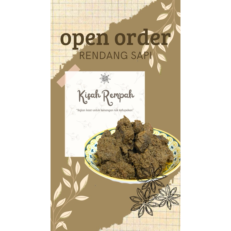 

RENDANG SAPI made fresh by KISAH REMPAH