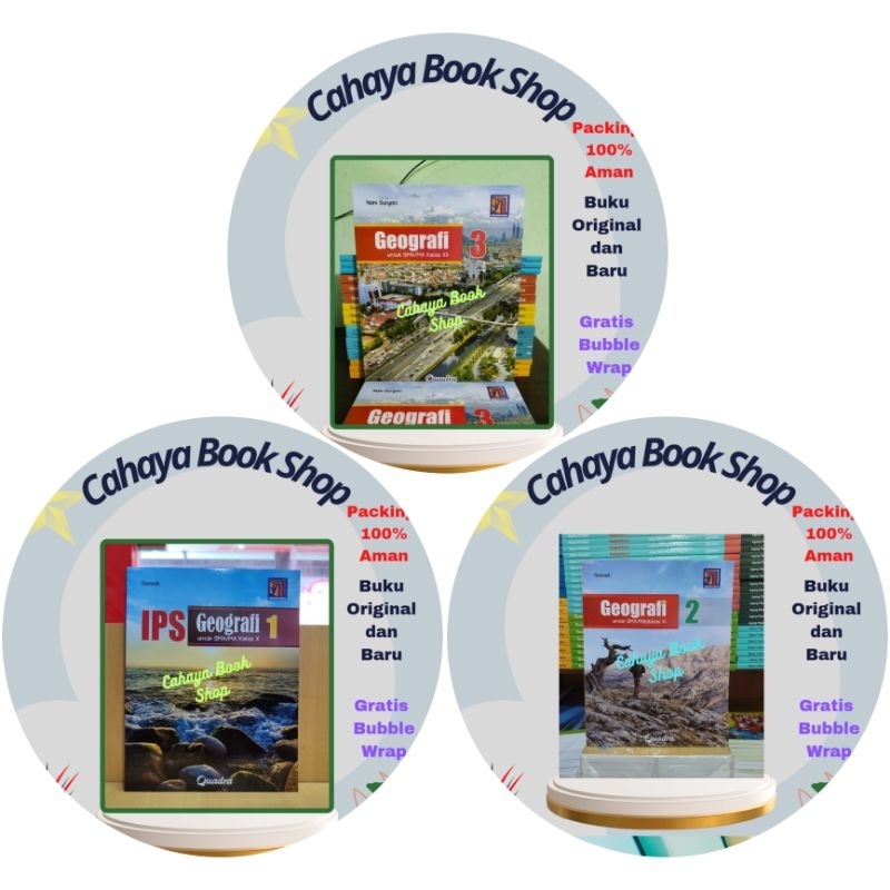 Buku IPS Geografi Kelas 10,11,12 SMA Kurikulum Merdeka Quadra