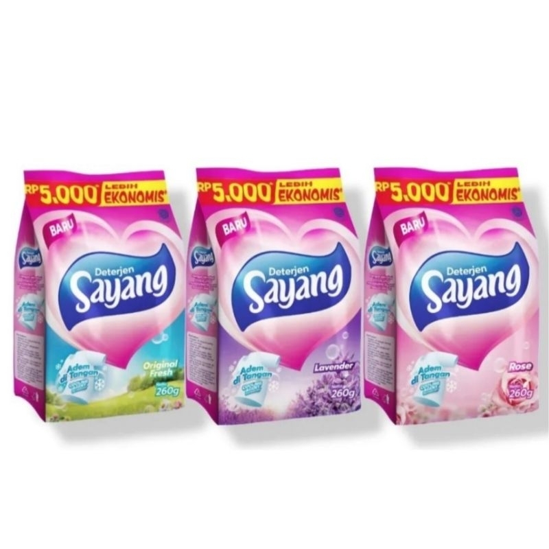 Detergent Sayang 220 gr kemasan sachet