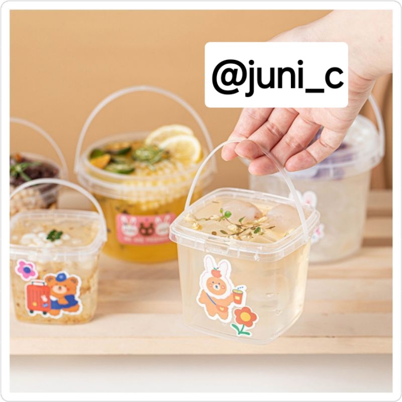 10pcs - 300ML dessert box cup toples jar ember dessert minuman