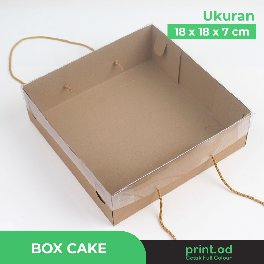 

Print.od | Box Cake Jinjing - Ukuran 18x18x7 | Kotak Cake - Kotak Kue - Kotak Bolu - Kotak Makanan |