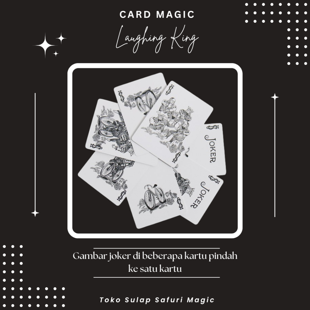 Alat Sulap Laughing King - Sulap Kartu - Card Magic - Trik Kartu - Kartu Sulap - Toko Sulap