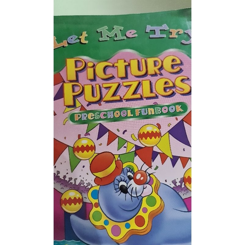 Buku Picture Puzzle, Preschool Funbook, Preloved