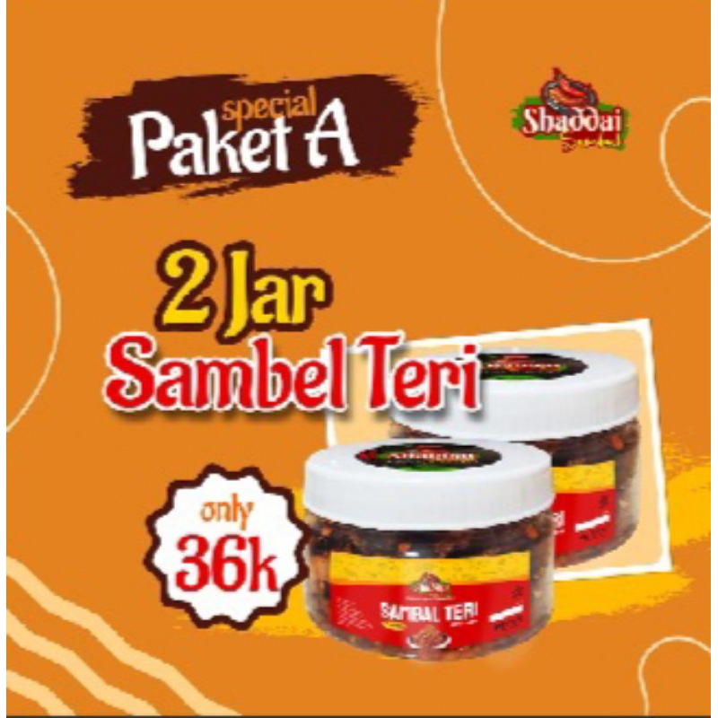 

Paket A, sambal teri 2 botol @200 gram
