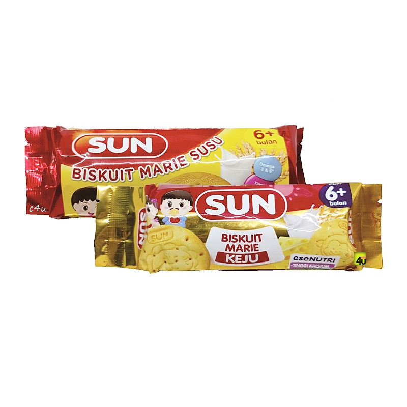 

SUN Biskuit Marie Susu - Kemasan Roll KECIL 80g