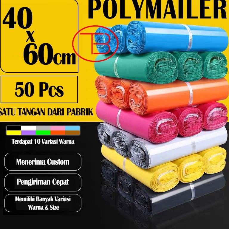 

Model Baru Kantong Plastik 4X6CM Packing Olshop Polymailer Warna ISI 5pcs Lem Kuat Lentur Anti Sobek Premium