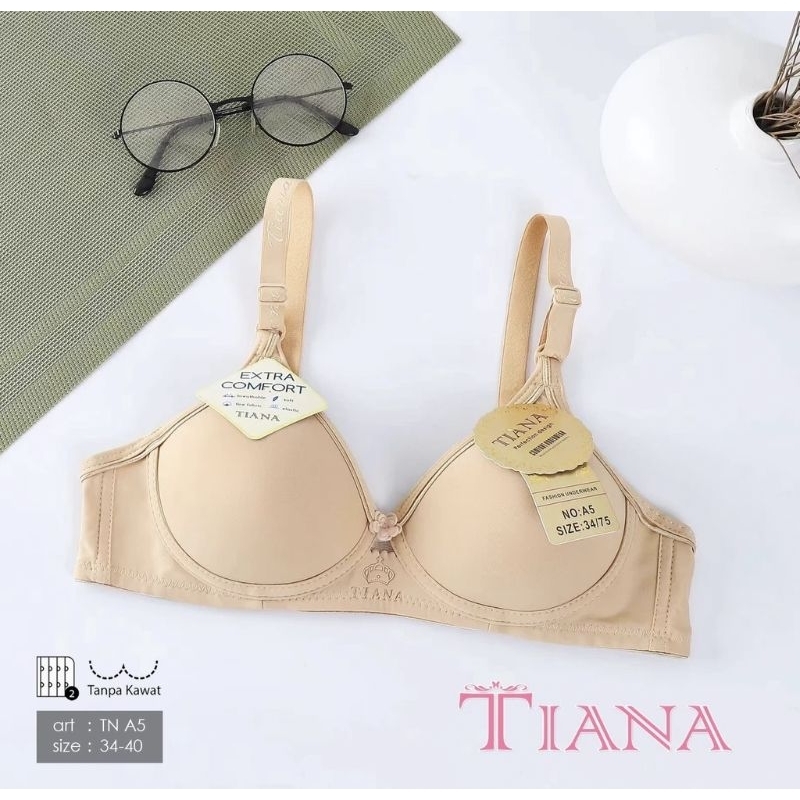 RB TIANA BH Tiana Tanpa Kawat BRA Busa Polos