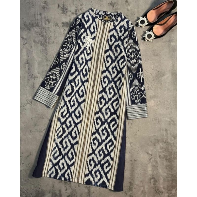 TENUN_GAYA tunik tenun navi baju tenun jepara tunik ethnik tunik murah tunik jumbo fashion wanita
