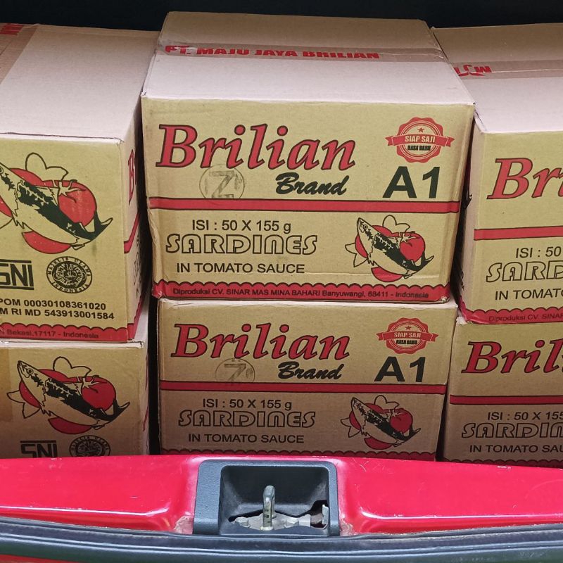 

QH Ikan Sarden Kaleng Brilian Murah 155gr Per Karton Isi 50 Kaleng Exp. Date 3 Tahun