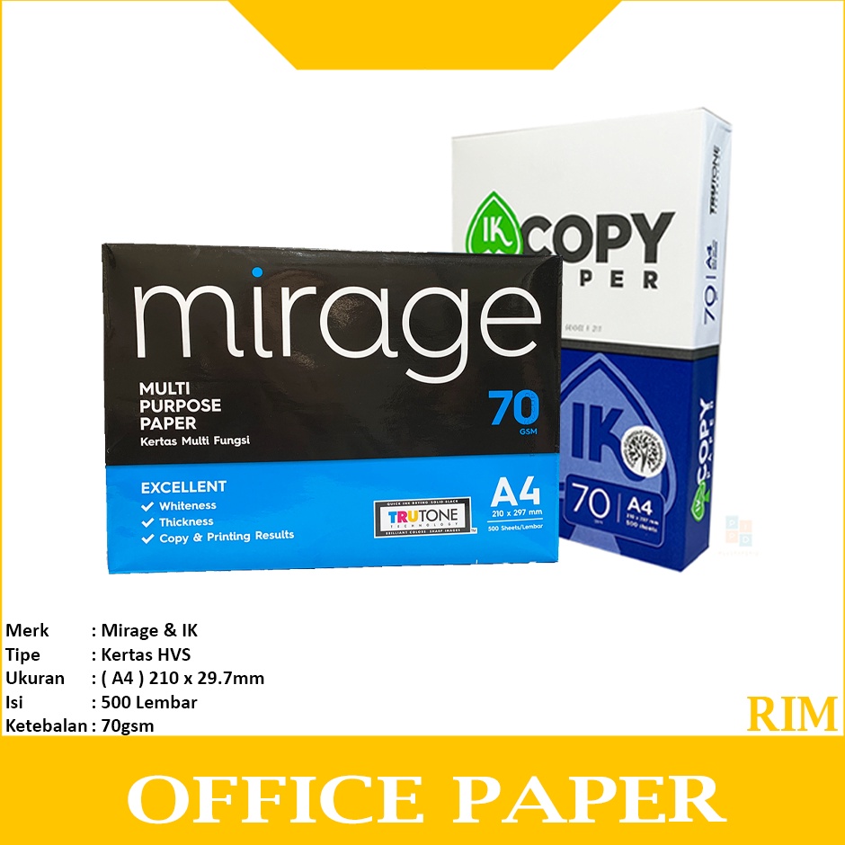 

Sale Multi Brand HVS Kes Copy Paper A4 7gsm Rim