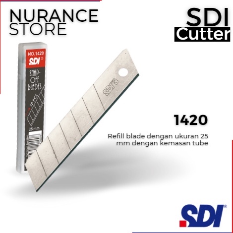 

Kreatif REFILL CUTTER BESAR 25 mm SDI 142 1 TUBE ISI 1 PCS BLADE