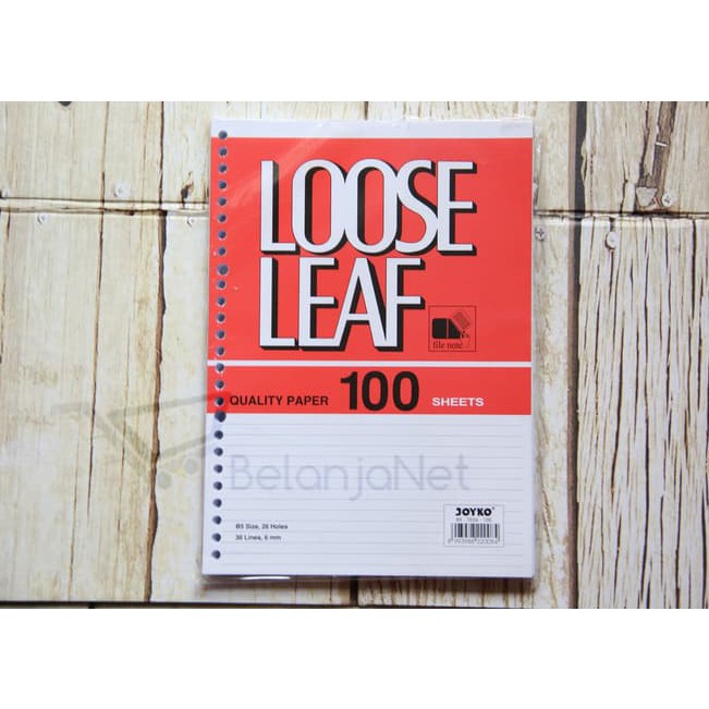 

Readystock Loose Leaf Kes File Joyko B5 1 lembar