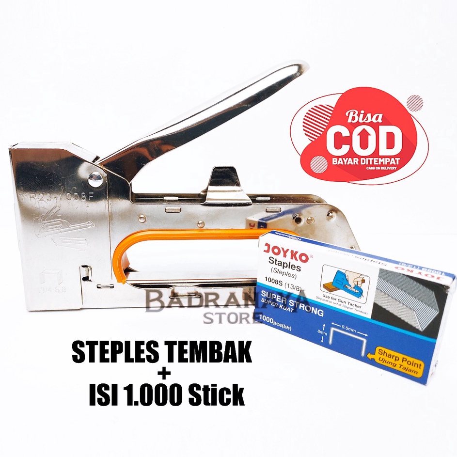 

Dijual Murah Staples Tembak Dan Isinya yang cocok Steples ISI tacker Stapler