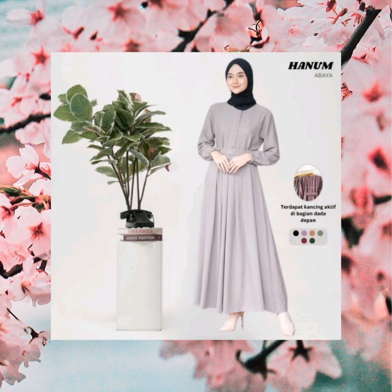 Gamis Abaya Remaja warna Abu Free bros