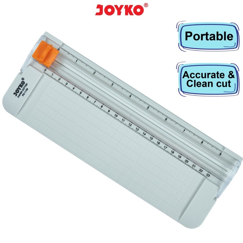 

Paper Cutter Trimmer JOYKO PC1128 Size A5 Alat Pemotong Potong Kes