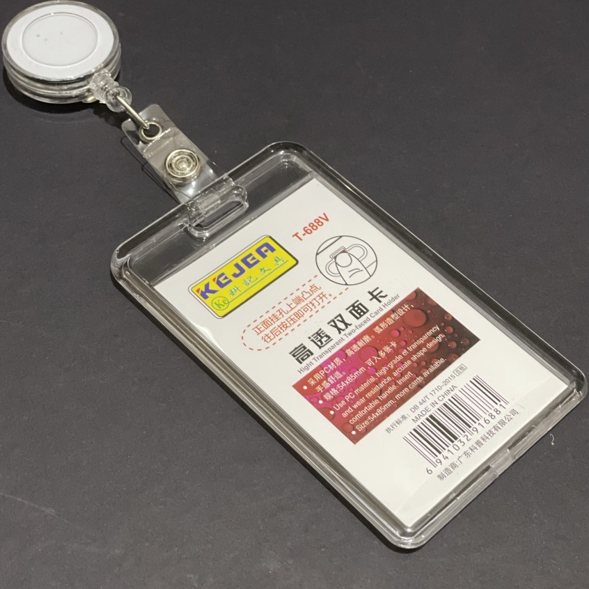 

Harga Termurah Tempat Kartu KEJEA ID Card IDcard bahan Akrilik Acrylic Kantor Nametag Name tag mika YOYO Transparan 1 set