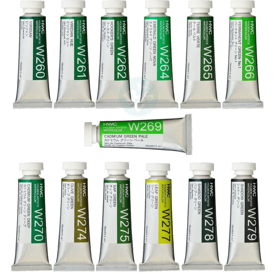 

Holbein Artists GREEN Watercolour Paint Kemasan Tube Ukuran 15ml 1 Original Peralatan Melukis Terlaris dari BAS Bali Art Supplies Jaka