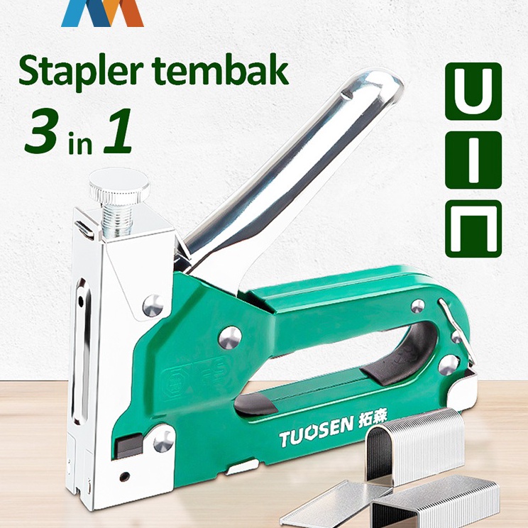 

Mukava 3in1 Staples Stapler Staple Alat Tembak Paku Staples Manual 3 in 1