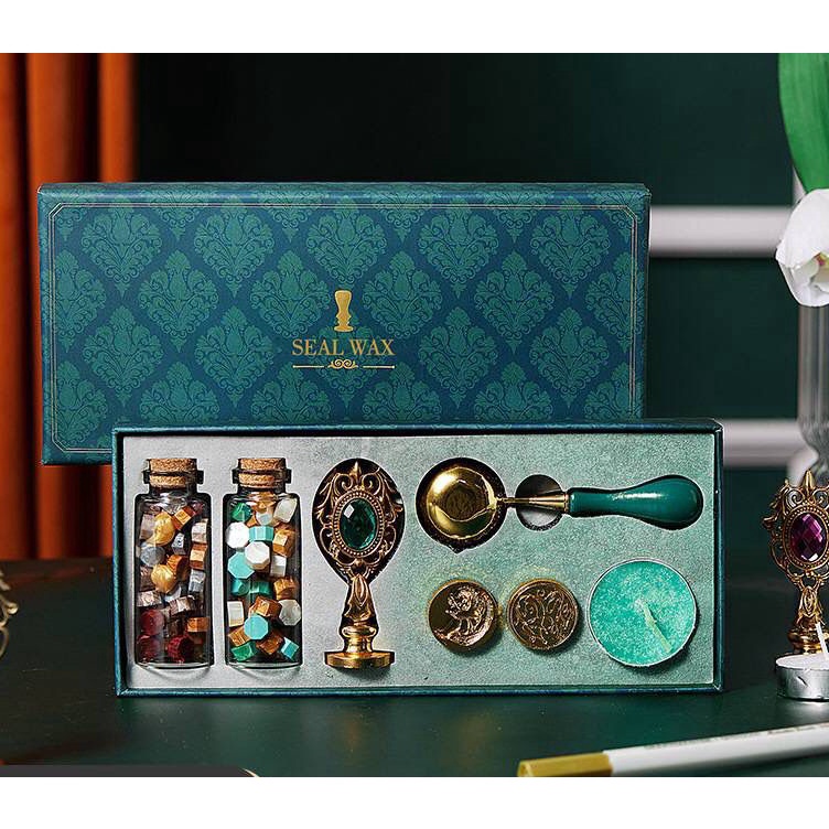 

Murah Banget Retro Seal Wax Beads Set Stempel Sealing Lilin Segel Wax Stempel Undangan