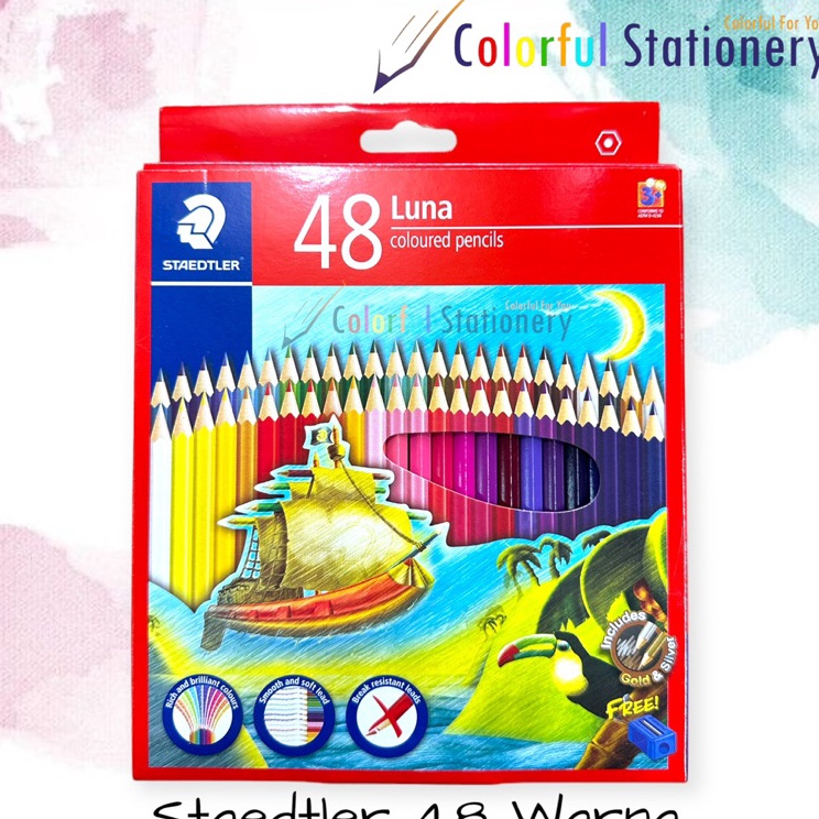 

Pensil Warna Staedtler Luna Panjang Classic 48 Warna