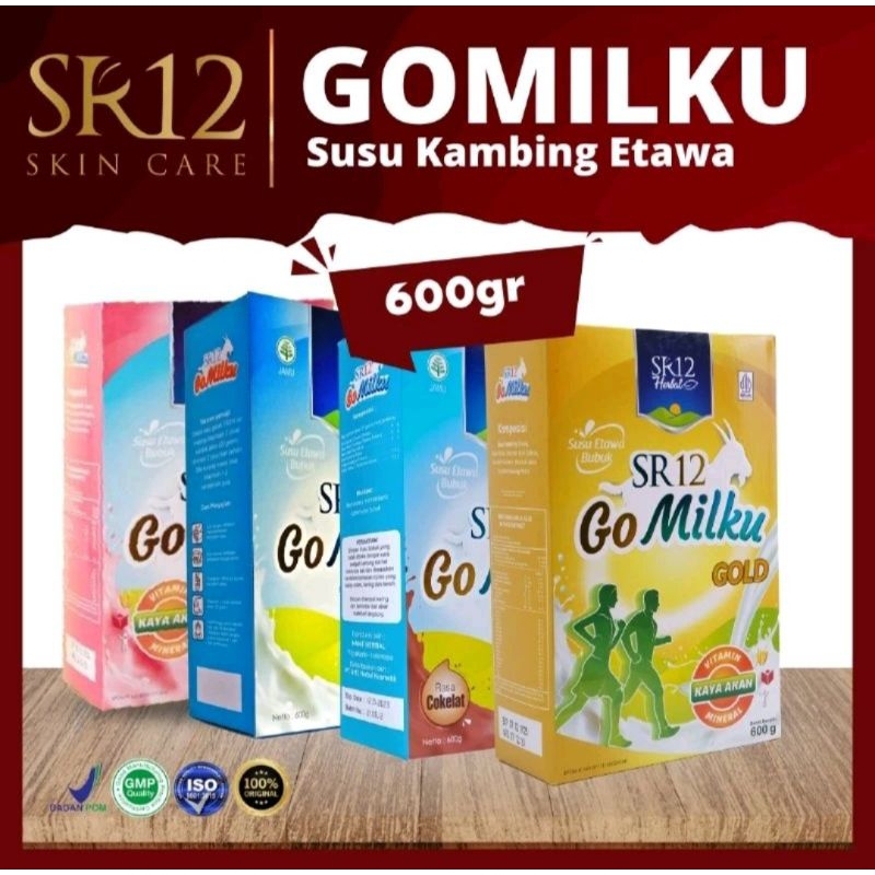 

(600gr) Susu GoMilku SR12 BPOM ORI Susu Kambing Etawa Premium Baik Untuk Balita Anak Remaja Dewasa Lanjut Usia Ibu Hamil & Menyusui