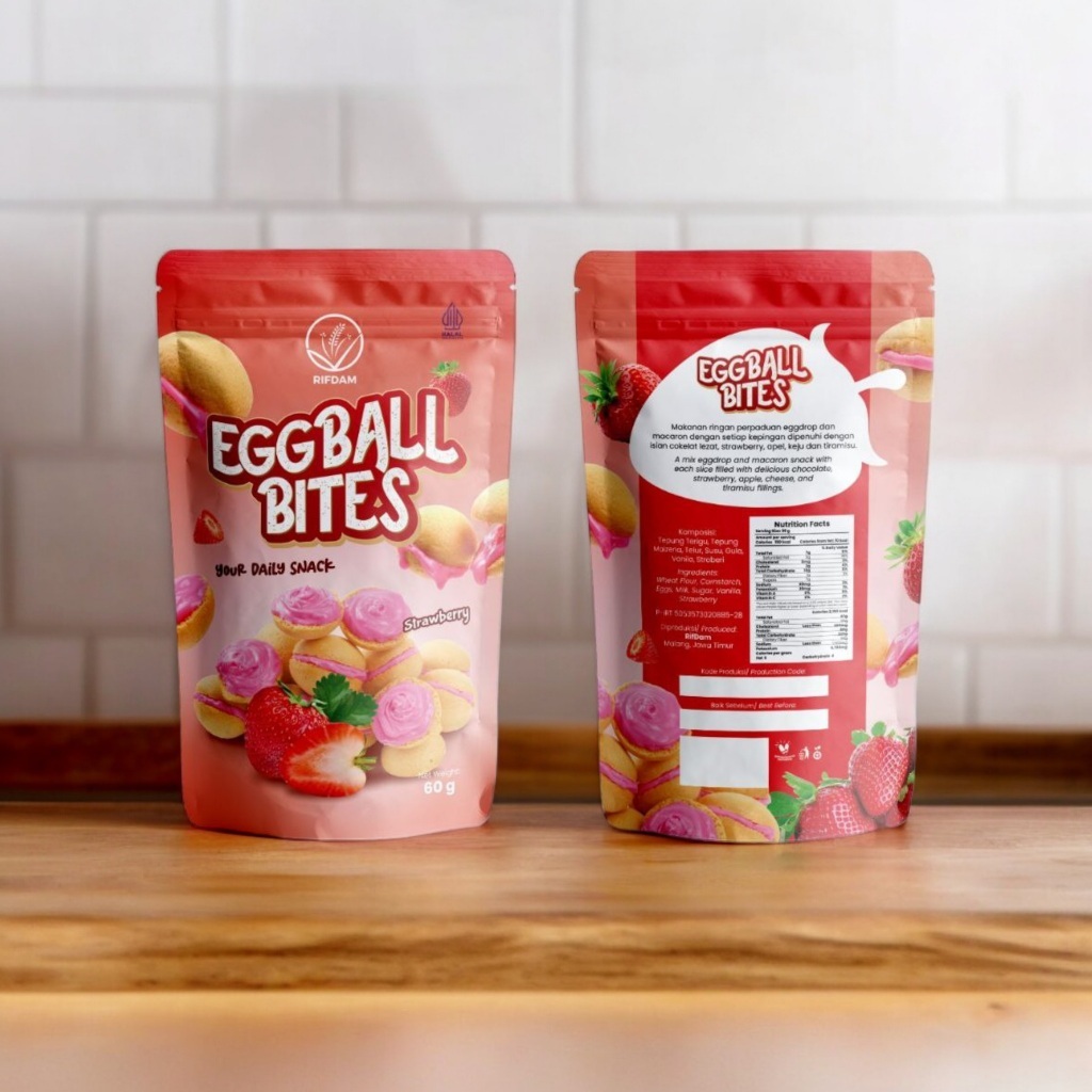 

Eggball Bites Strawberry Snack