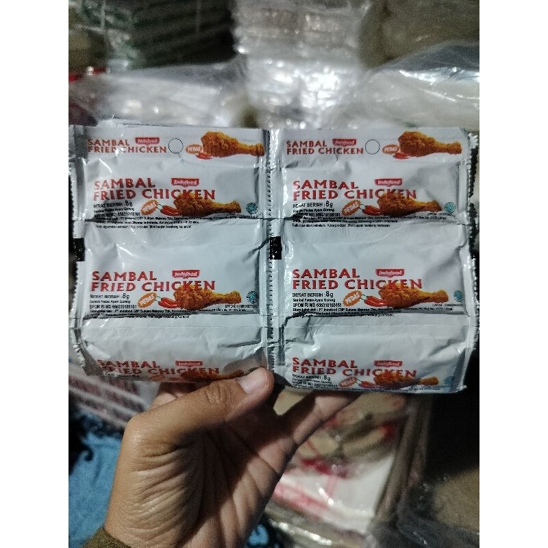 

Saos sambal fried chicken Indofood saset isi 24x8g