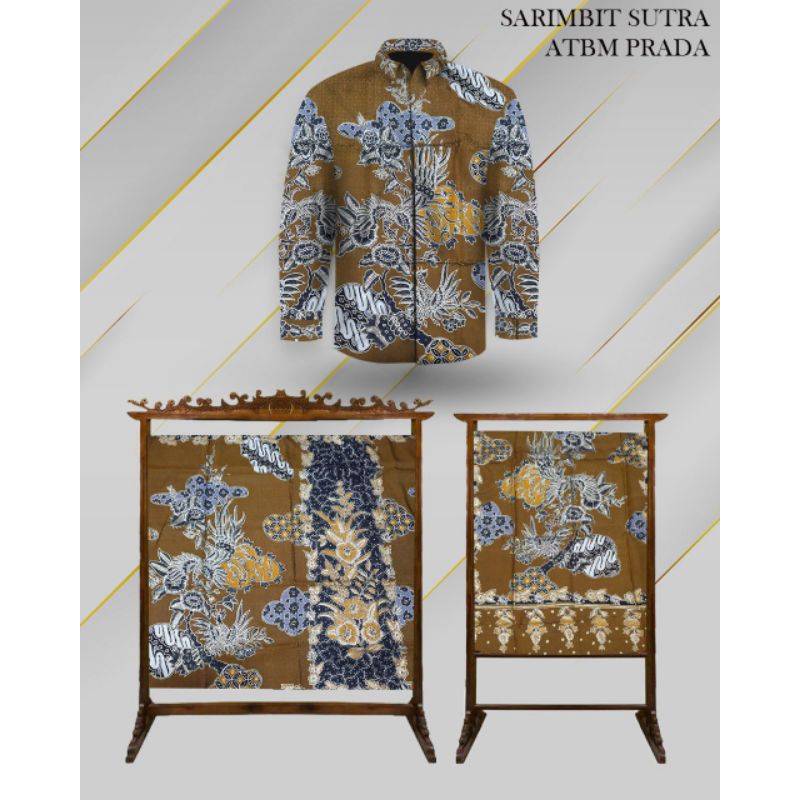 Bahan Batik Tulis Exlusive Sarimbit Sutra ATBM Prada Asli Full Tulis Manual