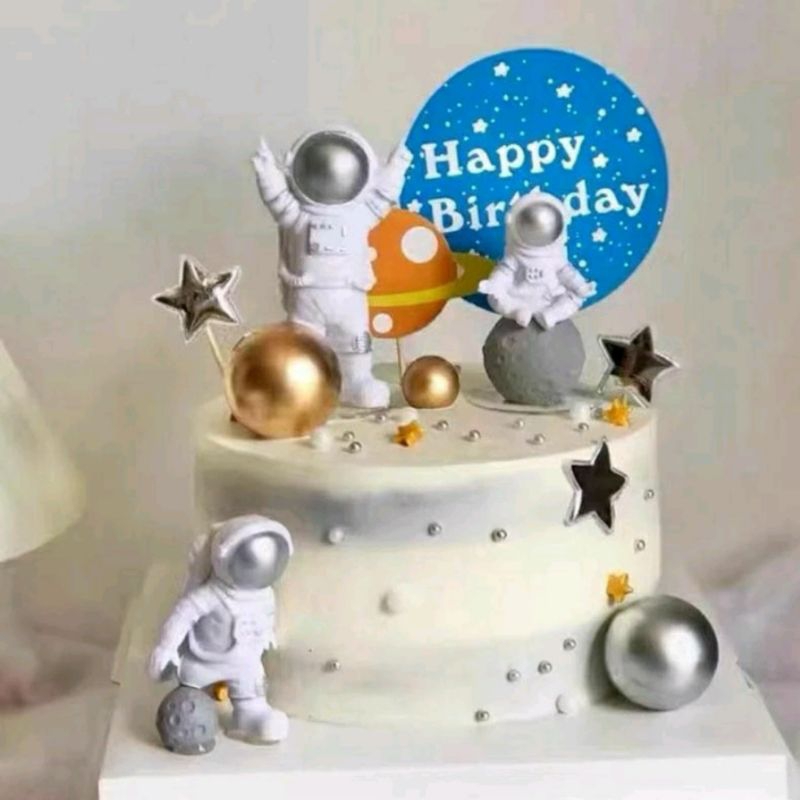 Topper cake astronot isi 3pcs topper astronot isi 3pc cake topper astronot cake topper astronaut dek