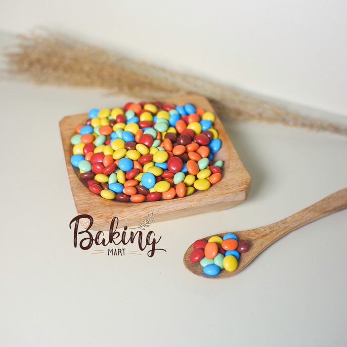 

PROMO Chocolate Chips Rainbow 500gr Elmira / Topping cokelat / Chocolate Chips Stengah Bulat / Choc Chip / topping es krim / Chocolate Chip