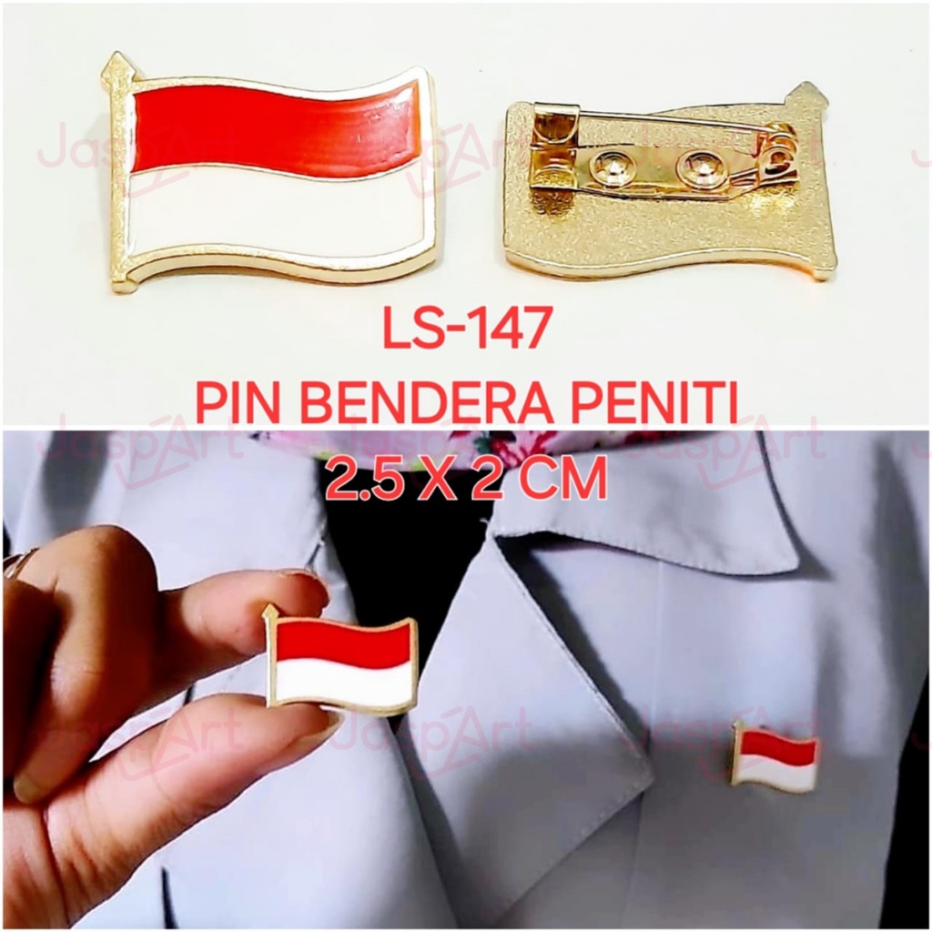 PIN BROS BENDERA INDONESIA / PIN BROS MERAH PUTIH PREMIUM MATERIAL KUNINGAN