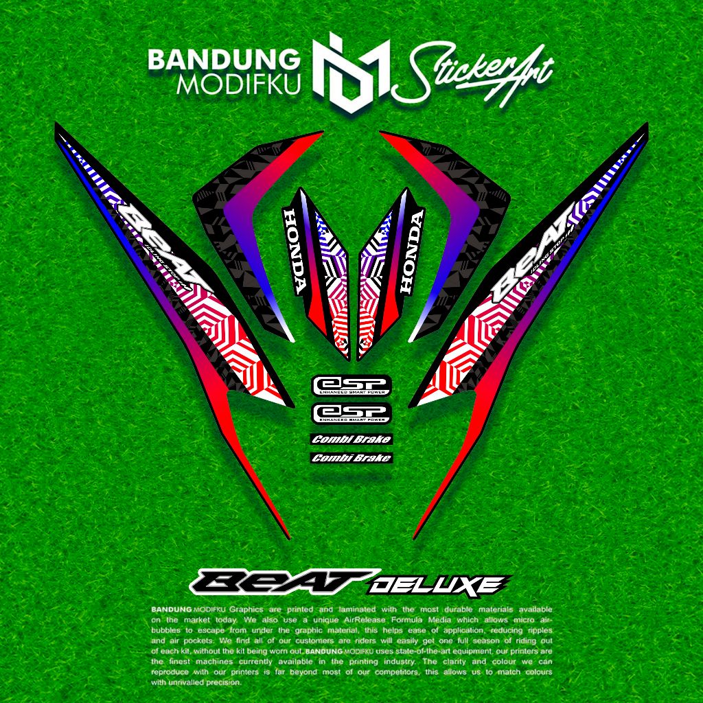 Stripping Honda Beat Deluxe 2021 / MOTIF 6 / BANDUNG MODIFKU / Stripping Beat  / BANDUNG MODIFKU