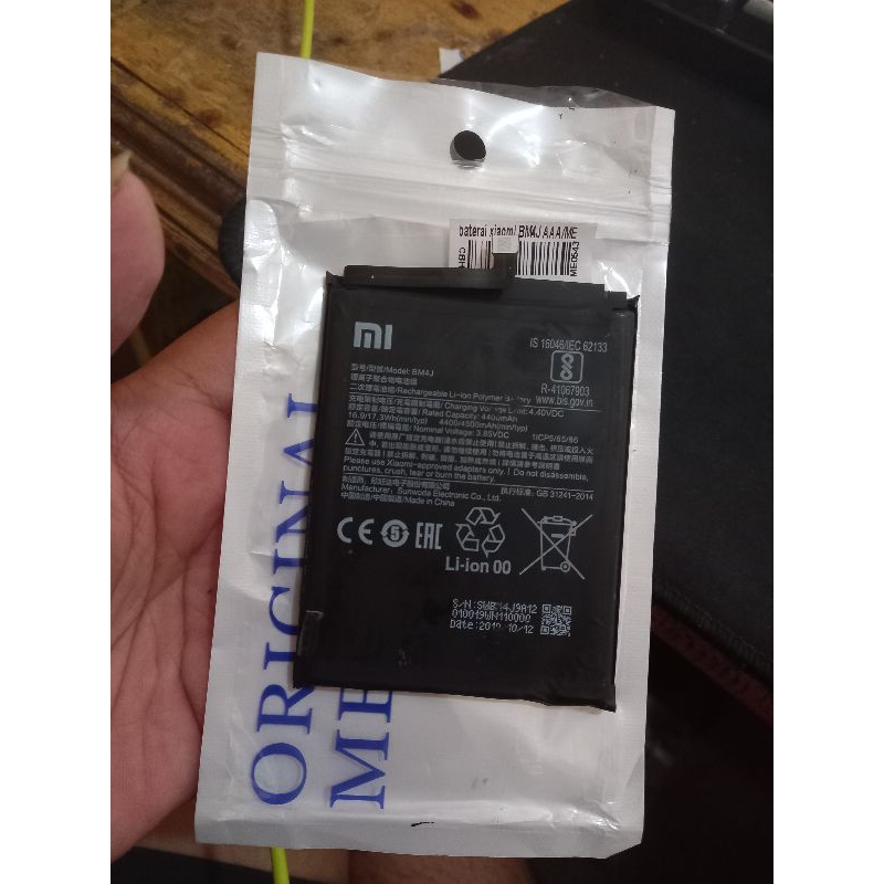 Baterai redmi note 8 pro BM4J copotan
