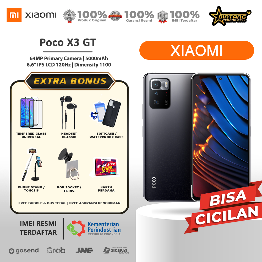 poco x3gt pocophone x3 GT ram 8/128gb ram 8/256gb garansi resmi