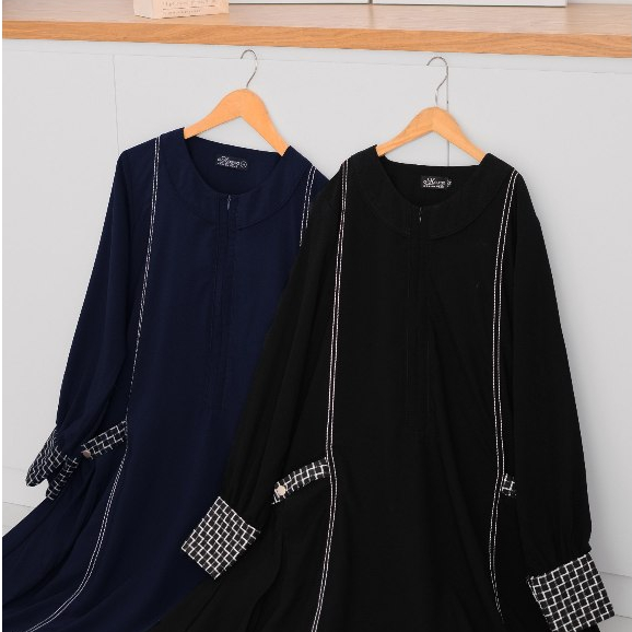 ALHAURAA SAFIRA GAMIS DAN KHIMAR - gamis eid adha series material fortaleza mix flanel import origin