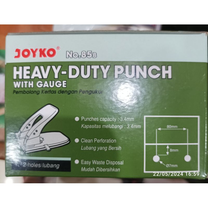 

Joyko No. 85b Pembolong kertas