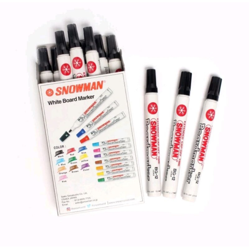 

Spidol Snowman Boardmarker Satuan /Spidol papan Tulis