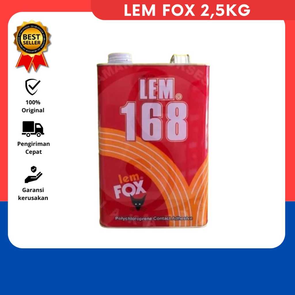 

Lem fox 2,5Kg (Lem kuning)/ Lem kuning murah