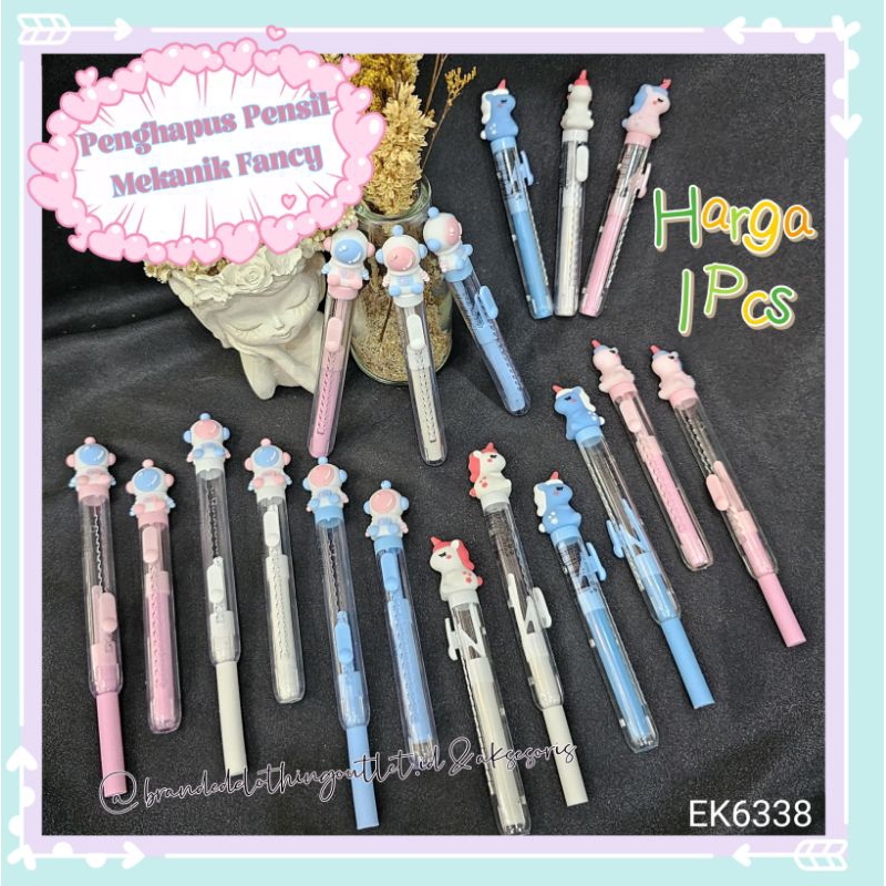 

PENGHAPUS PENSIL FANCY IMPORT / PENGHAPUS MEKANIK ASTRONOT UNICORN / STIP CETEK LUCU / PENGHAPUS PANJANG / SLIDING MECHANICAL ERASER CUTE / EK6338