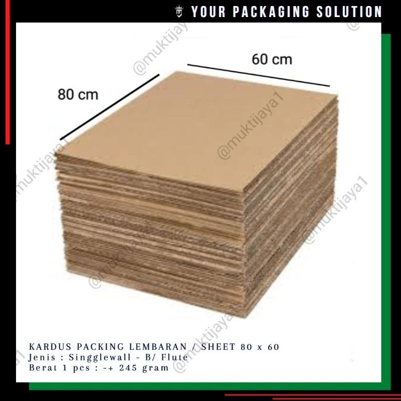 

Sheet Packing • 60x80cm • Kardus/ Karton Lembaran