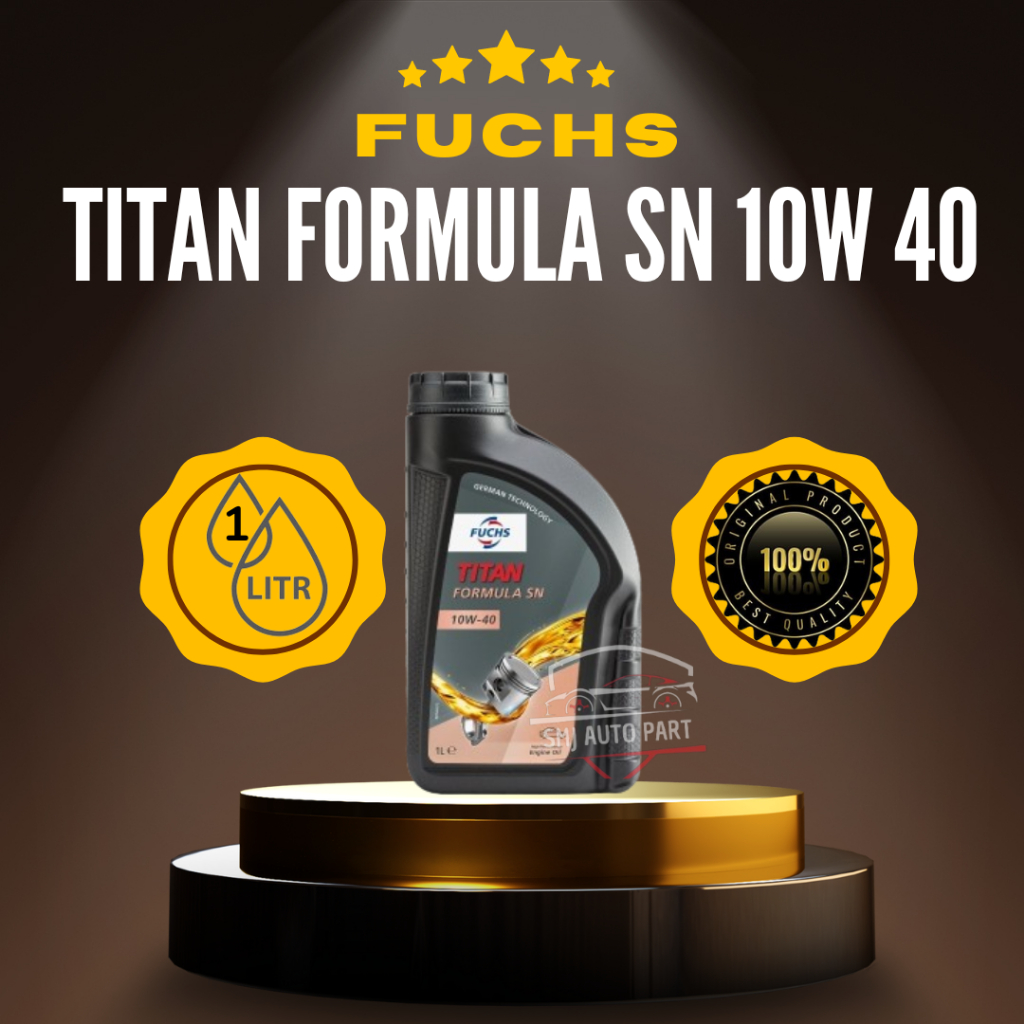 FUCHS TITAN FORMULA SN 10W-40 SEMI SYNTHETIC OLI 1L