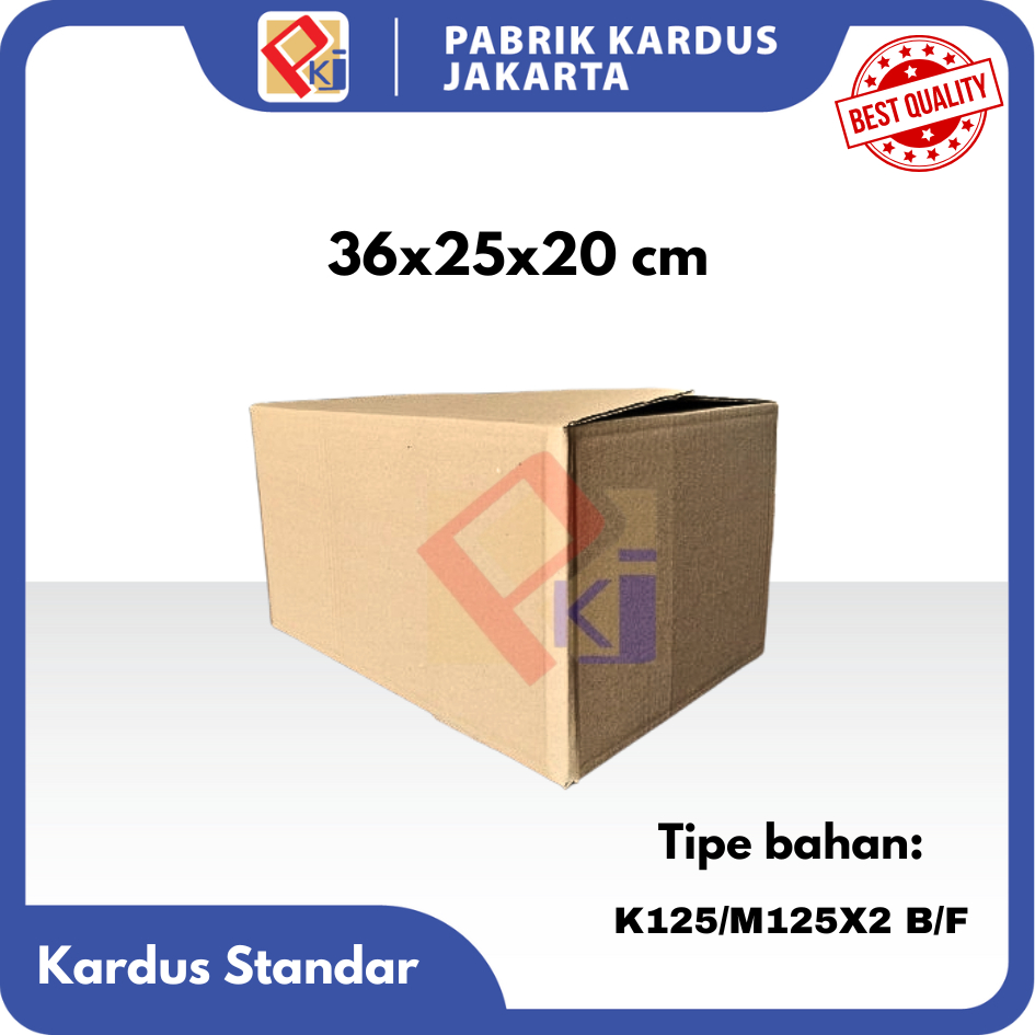 

Dus/Kardus/Box standar polos Uk.36x25x20cm (harga paket isi 10 pcs) kardus kemasan