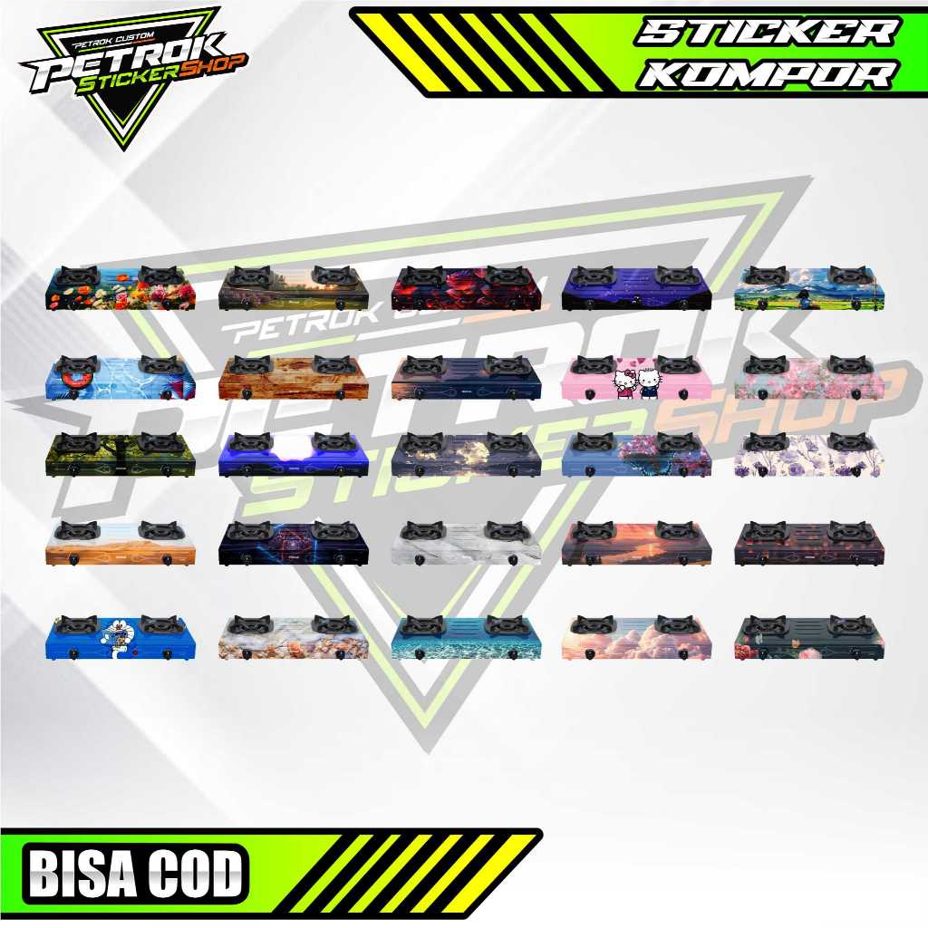 STICKER KOMPOR / STIKER KOMPOR MOTIF DORAEMON / STIKER KOMPOR GAS MOTIF HELLO KITTY / STIKER KOMPOR 